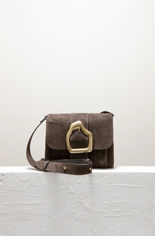 CALAJADE NAMI MINI CROSSBODY BAG EBONY SUEDE